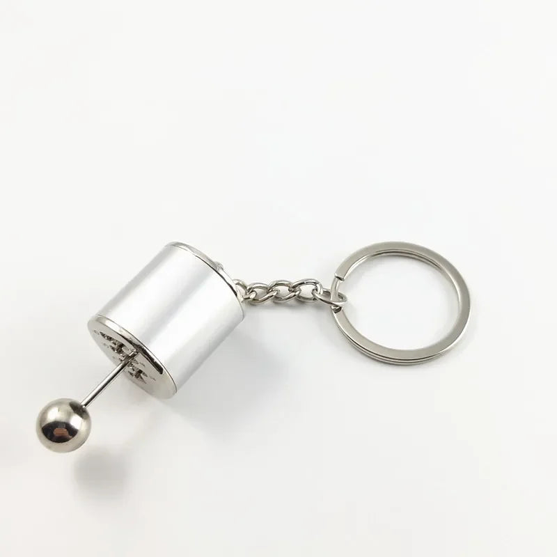Metal Keyring Creative Car Shifter Keychain Antistress Fidget Toys for Anxiety ADHD Autism Sensory Stress Relief Toy