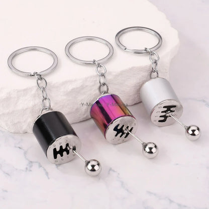 Metal Keyring Creative Car Shifter Keychain Antistress Fidget Toys for Anxiety ADHD Autism Sensory Stress Relief Toy