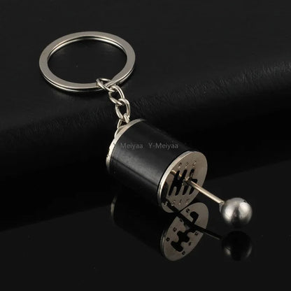 Metal Keyring Creative Car Shifter Keychain Antistress Fidget Toys for Anxiety ADHD Autism Sensory Stress Relief Toy