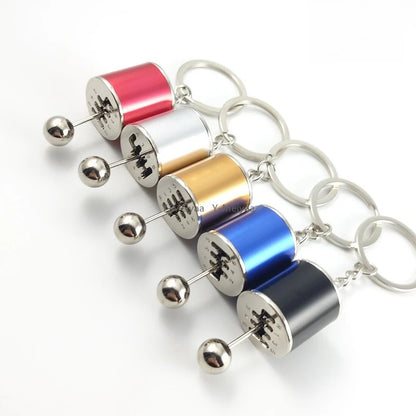 Metal Keyring Creative Car Shifter Keychain Antistress Fidget Toys for Anxiety ADHD Autism Sensory Stress Relief Toy
