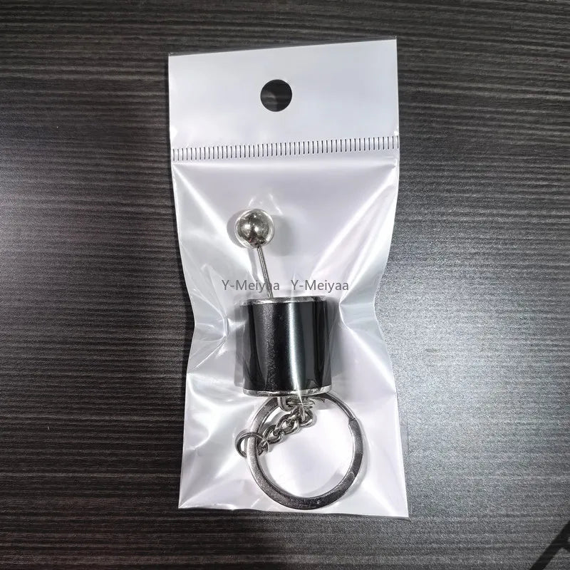 Metal Keyring Creative Car Shifter Keychain Antistress Fidget Toys for Anxiety ADHD Autism Sensory Stress Relief Toy