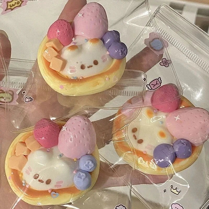 Kawaii Cartoon Egg Tart Antistress Foot Squishy Toy,Fidget Squeeze Toy, Mochi Squishy, Stress Reliever,Fidget Toys