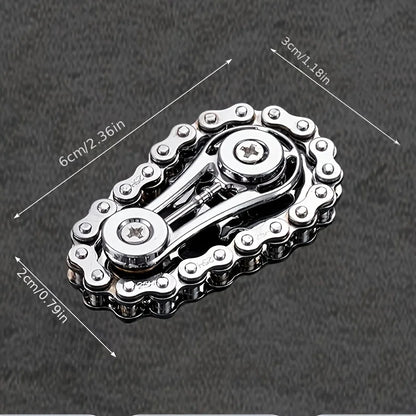 1/3Pcs Sprockets Flywheel Fingertip Gyro Fidget Spinner Adult Kids Antistress Anxiety Metal Bike Chains EDC Spinner Fidget Toys