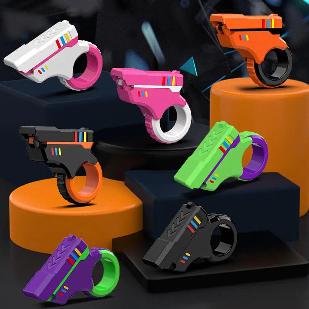 Rotary Finger Sliders Fidget Toy Office Pressure Relief Slider Ratchet Finger Fidget 3D Printed Fidegt Toysfingertip Textured