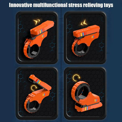 Rotary Finger Sliders Fidget Toy Office Pressure Relief Slider Ratchet Finger Fidget 3D Printed Fidegt Toysfingertip Textured