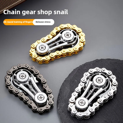 1/3Pcs Sprockets Flywheel Fingertip Gyro Fidget Spinner Adult Kids Antistress Anxiety Metal Bike Chains EDC Spinner Fidget Toys