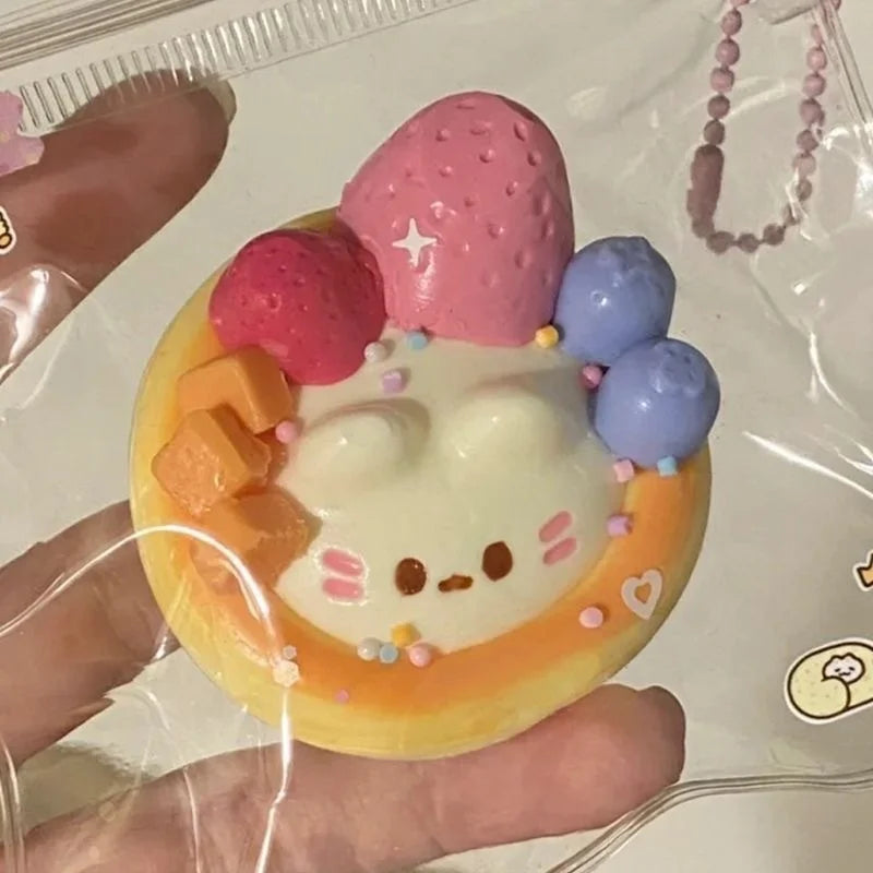 Kawaii Cartoon Egg Tart Antistress Foot Squishy Toy,Fidget Squeeze Toy, Mochi Squishy, Stress Reliever,Fidget Toys